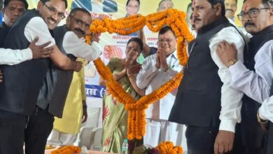 उद्योग मंत्री लखनलाल देवांगन ने आज कोरबा में 30 लाख रूपए की लागत से निर्मित डोम का किया लोकार्पण