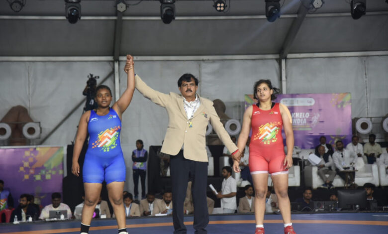 खेलो इंडिया ट्राइबल गेम्स 2026 : कुश्ती स्पर्धा के तीसरे दिन भी जारी रहा मुकाबले का रोमांच….