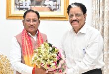 मुख्यमंत्री से राज्य नीति आयोग के नवनियुक्त उपाध्यक्ष गणेश शंकर मिश्रा ने की सौजन्य मुलाकात…. मुख्यमंत्री से राज्य नीति आयोग के नवनियुक्त उपाध्यक्ष गणेश शंकर मिश्रा ने की सौजन्य मुलाकात….