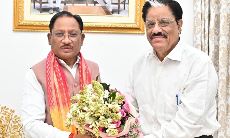 मुख्यमंत्री से राज्य नीति आयोग के नवनियुक्त उपाध्यक्ष गणेश शंकर मिश्रा ने की सौजन्य मुलाकात….