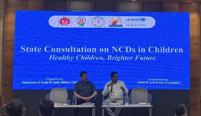 स्वास्थ्य विभाग एवं यूनिसेफ छत्तीसगढ़ के तकनीकी सहयोग से बच्चों में गैर-संचारी रोगों पर राज्य स्तरीय परामर्श आयोजित….. स्वास्थ्य विभाग एवं यूनिसेफ छत्तीसगढ़ के तकनीकी सहयोग से बच्चों में गैर-संचारी रोगों पर राज्य स्तरीय परामर्श आयोजित…..