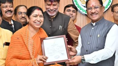 मुख्यमंत्री विष्णु देव साय से नवनिर्वाचित राज्यसभा सदस्य श्रीमती लक्ष्मी वर्मा ने की सौजन्य मुलाकात….