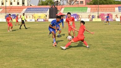 पुरुष फुटबॉल : छत्तीसगढ़ और पश्चिम बंगाल ने फाइनल में बनाई जगह, केंद्रीय खेल राज्य मंत्री ने खिलाड़ियों का किया उत्साहवर्धन…