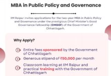 मुख्यमंत्री सुशासन फेलोशिप से युवाओं को मिलेगा प्रशासनिक क्षेत्र में करियर का अवसर….