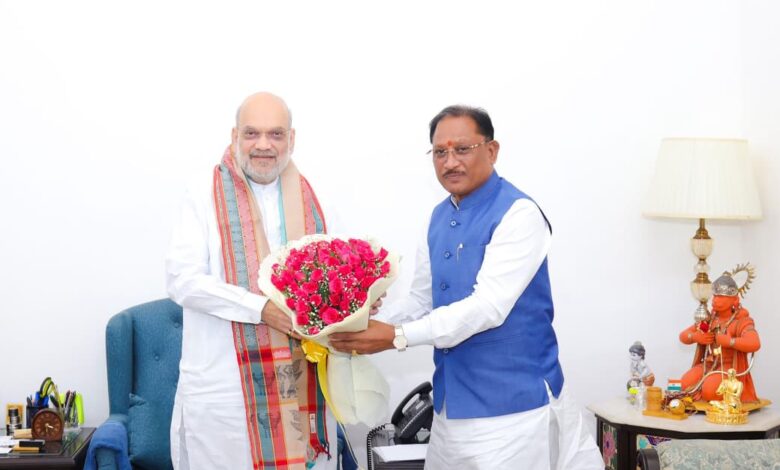 दिल्ली में बस्तर विकास मॉडल पर मंथन : केंद्रीय गृहमंत्री अमित शाह से मुख्यमंत्री विष्णु देव साय की अहम मुलाकात….