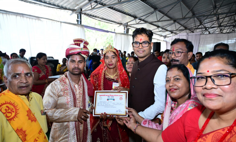 सामूहिक विवाह सामाजिक समरसता, सादगी और दहेज प्रथा के खिलाफ सशक्त संदेश है : वित्त मंत्री ओ.पी. चौधरी….
