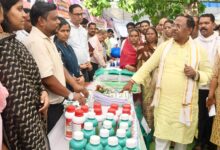 ग्राम पंचायत विजयनगर में जनसमस्या निवारण शिविर में कृषि मंत्री हुए शामिल….
