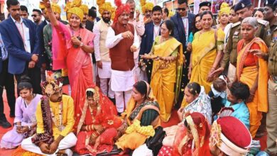 मुख्यमंत्री कन्या विवाह योजना में 184 जोड़ों का हुआ था विवाह, सभी प्रावधानों का पालन….